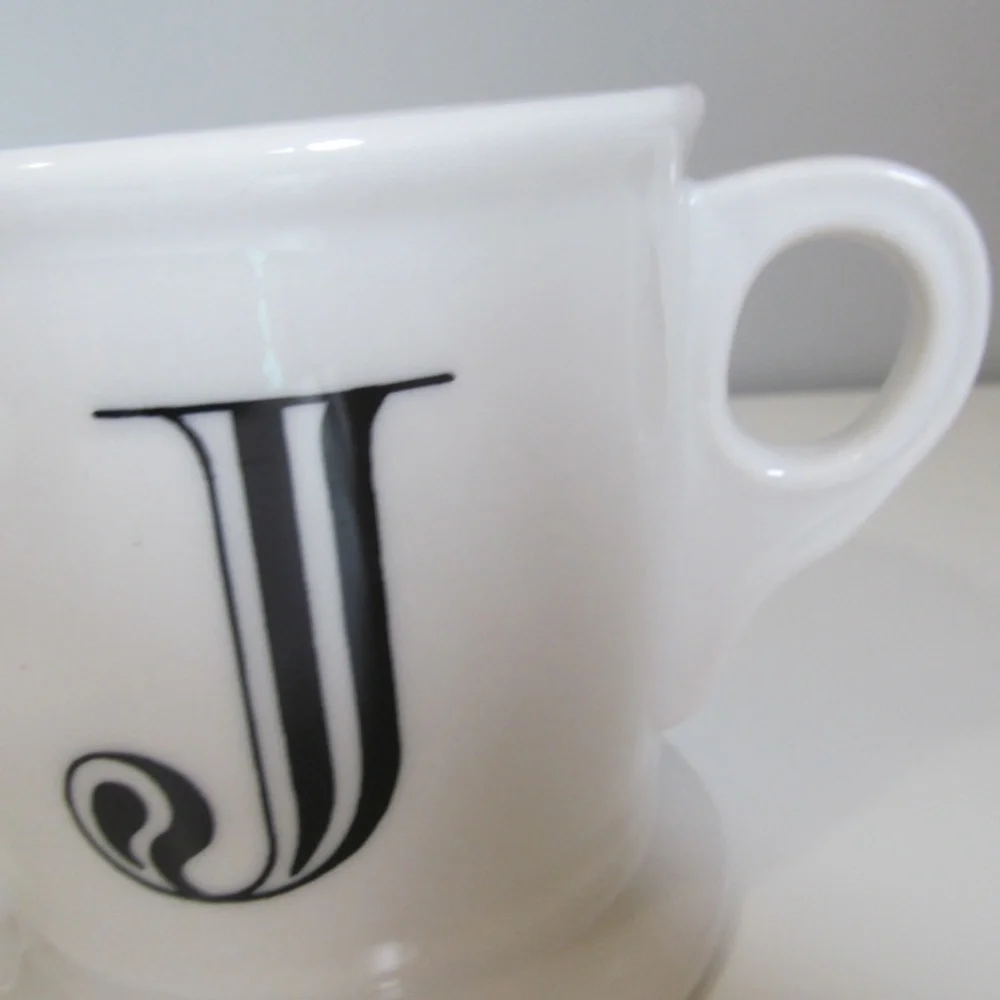 Anthropologie Initial Monogram Coffee Mug J